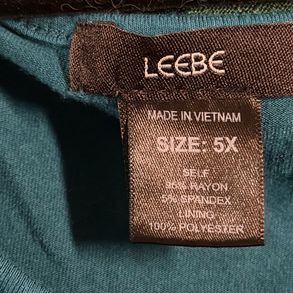 Leebe Teal Layered Ruffle Tank - Picture 5 of 6